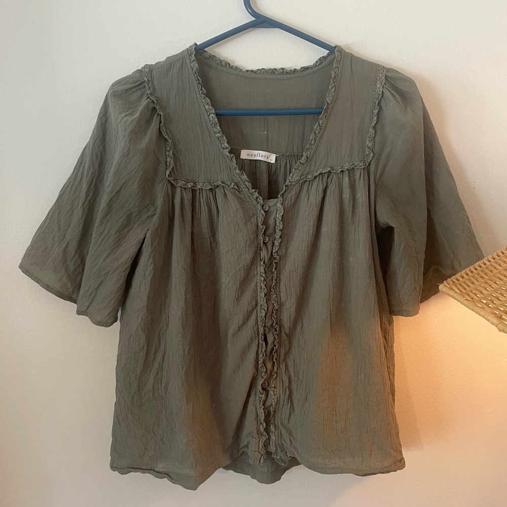 Neuflora Lilydale Blouse in Green